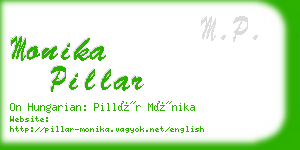 monika pillar business card